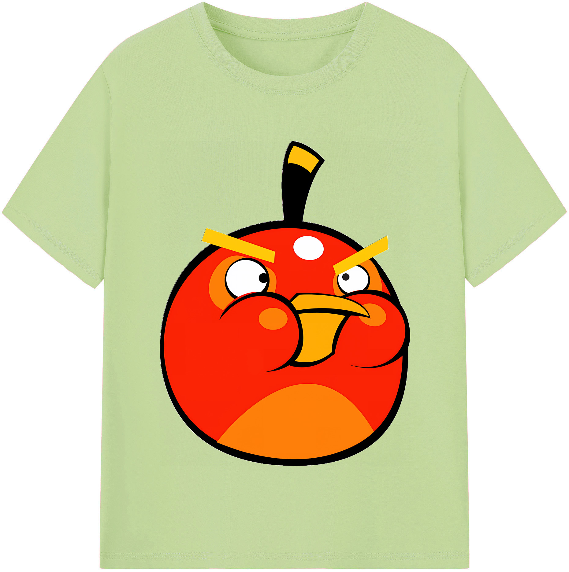 （画像用） Angry Birds アングリーバード 綿100％半袖Tシャツ（フロントプリント）